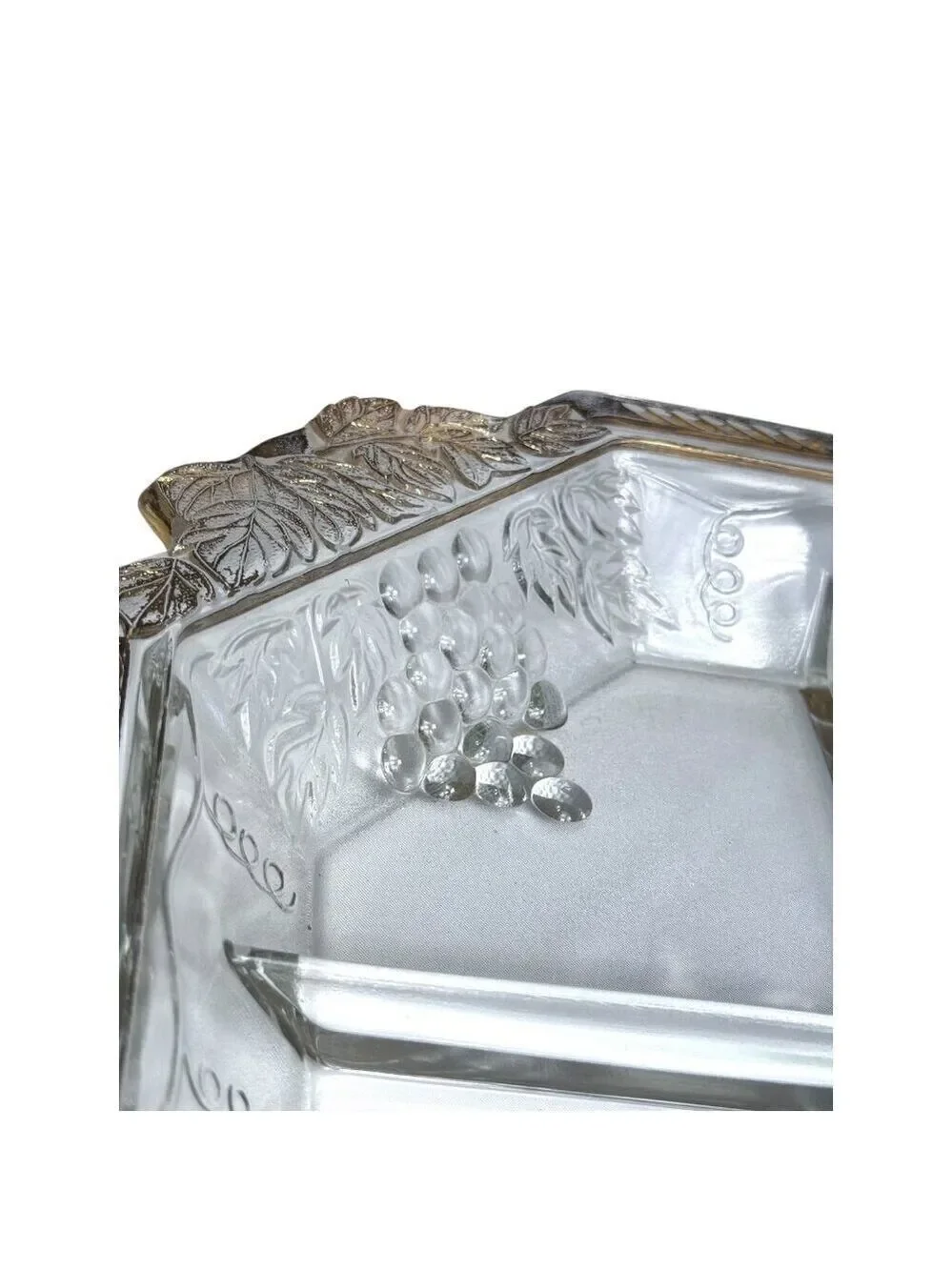 Vintage Jeannette Glass Grape Relish Tray